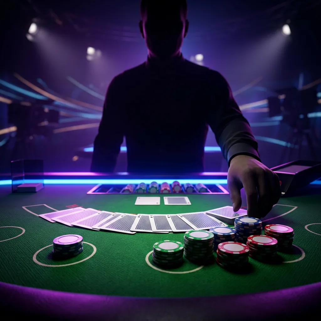 Table artwork for each live dealer card, matching the tables list order