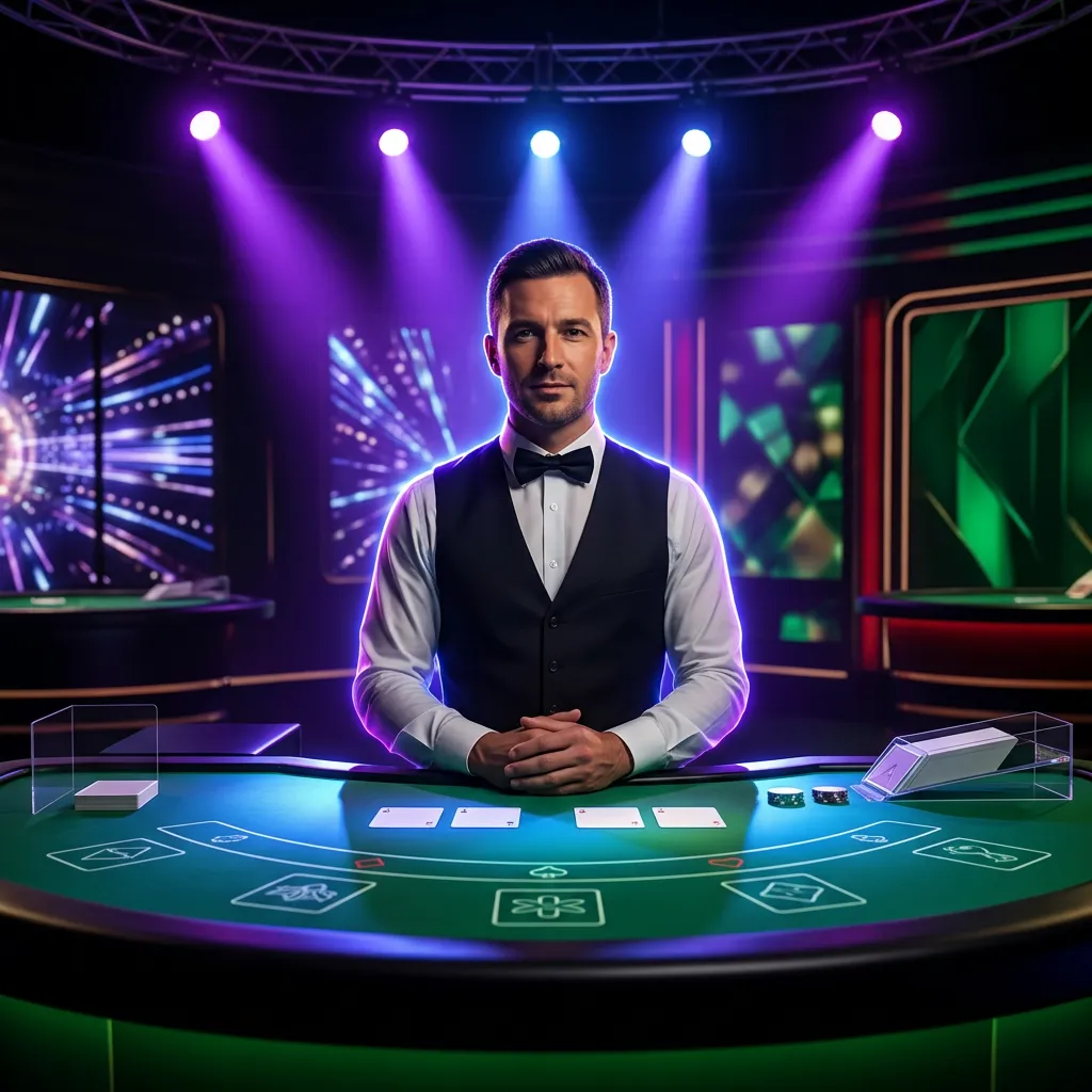 Table artwork for each live dealer card, matching the tables list order